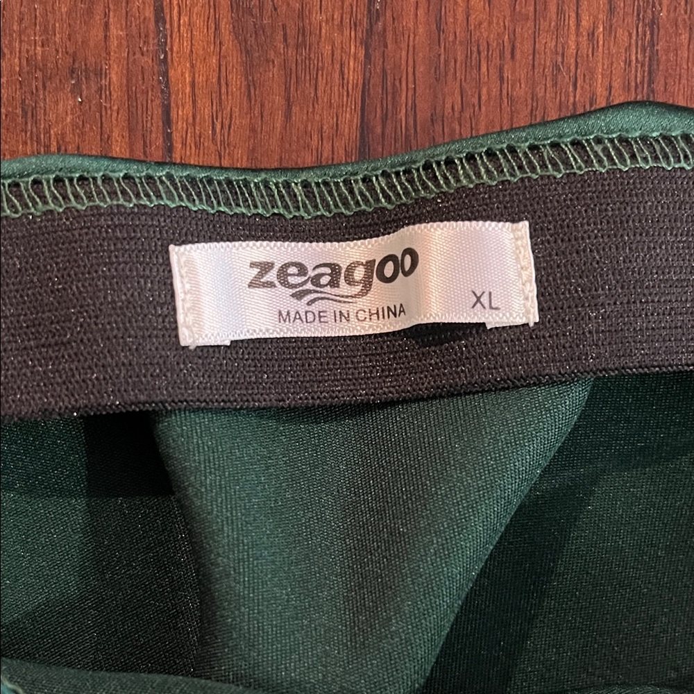 Zeagoo Teal A-Line Skirt 🍀 - Picture 2 of 6